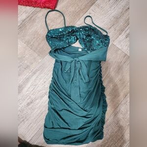 Lucy In The Sky Never Worn Green Bodycon XS Dress Homecoming